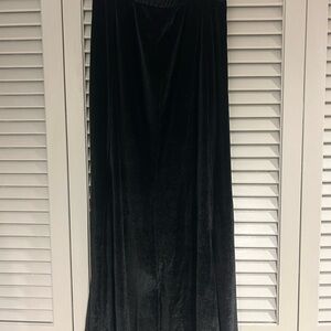 Fashion Bug Black Velvet Maxi Skirt